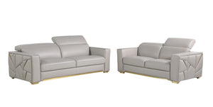 1120 - Leather Living Room Set - R&R Furniture Gallery (Fountain Valley, CA)
