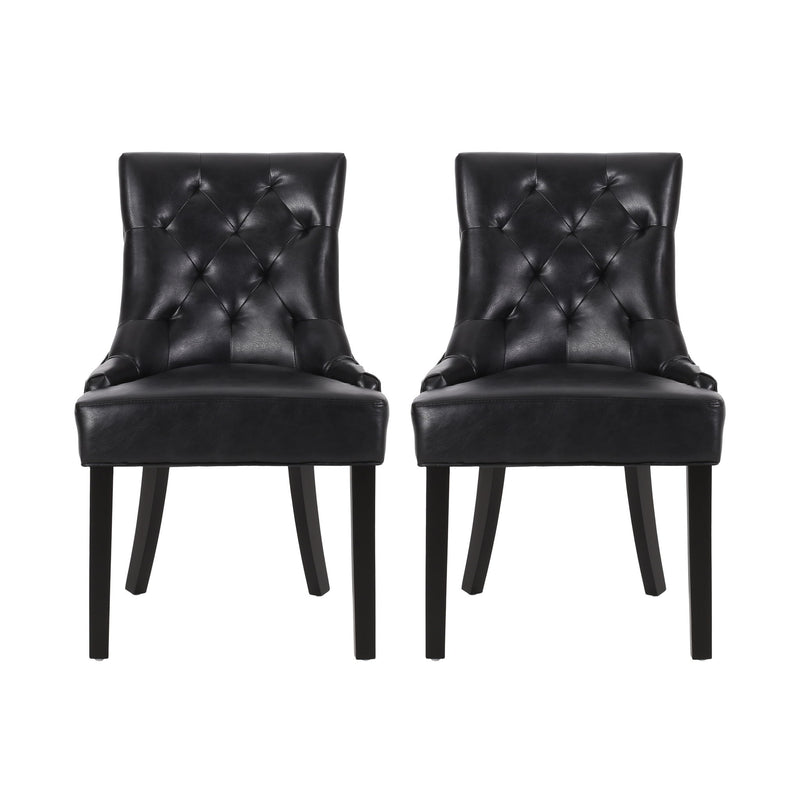 Cheney - Contemporary Dining Chair Tufted Upholstery (Set of 2) - R&R Furniture Gallery (Fountain Valley, CA)