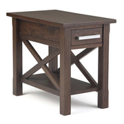 Kitchener - Narrow Side Table - Warm Walnut Brown - R&R Furniture Gallery (Fountain Valley, CA)