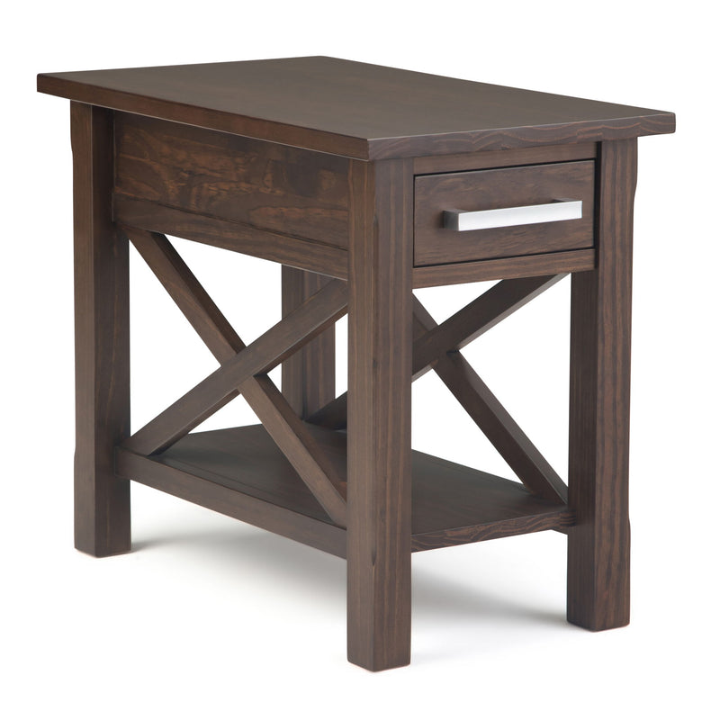 Kitchener - Narrow Side Table - Warm Walnut Brown - R&R Furniture Gallery (Fountain Valley, CA)