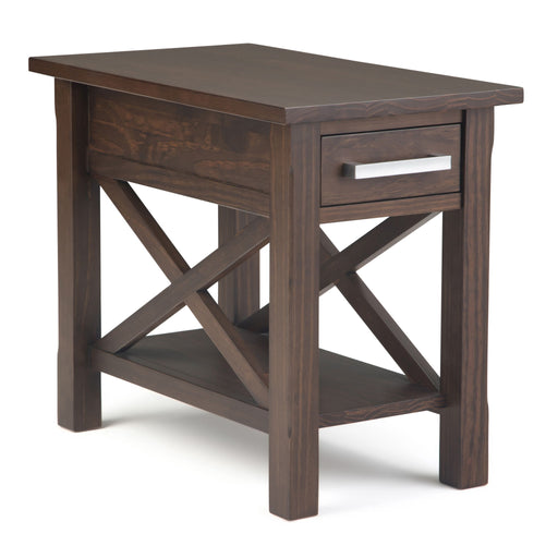 Kitchener - Narrow Side Table - Warm Walnut Brown - R&R Furniture Gallery (Fountain Valley, CA)