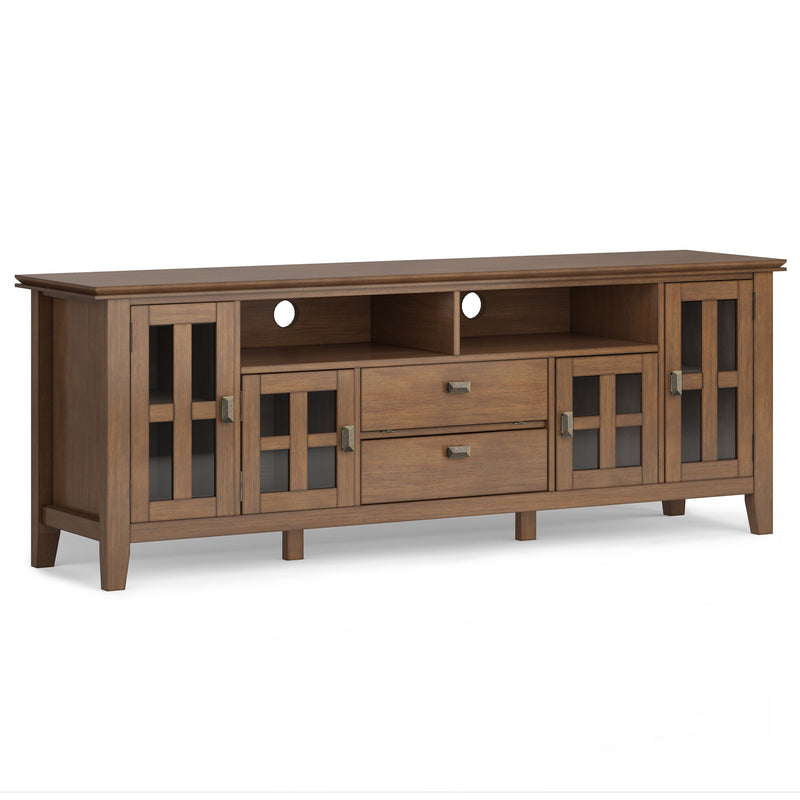 Artisan - TV Media Stand - Rustic Natural Aged Brown - R&R Furniture Gallery (Fountain Valley, CA)