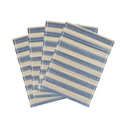 Set of four TOV Furniture Jora bamboo placemats with natural woven texture, perfect for table setting and decor.