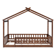 Bed House Bed Frame With Fence - R&R Furniture Gallery (Fountain Valley, CA)