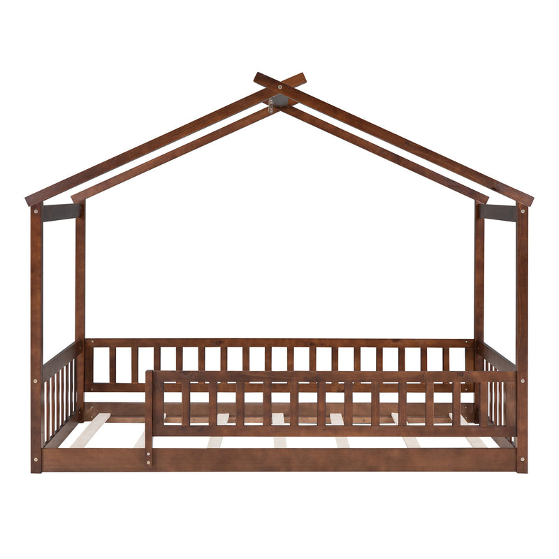 Bed House Bed Frame With Fence - R&R Furniture Gallery (Fountain Valley, CA)