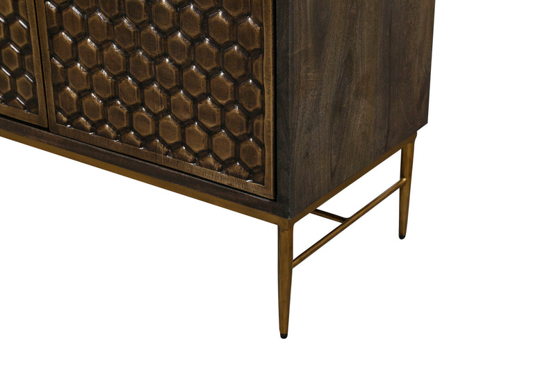 Crossings - Cairo Console - Rich Coffee Bean - R&R Furniture Gallery (Fountain Valley, CA)