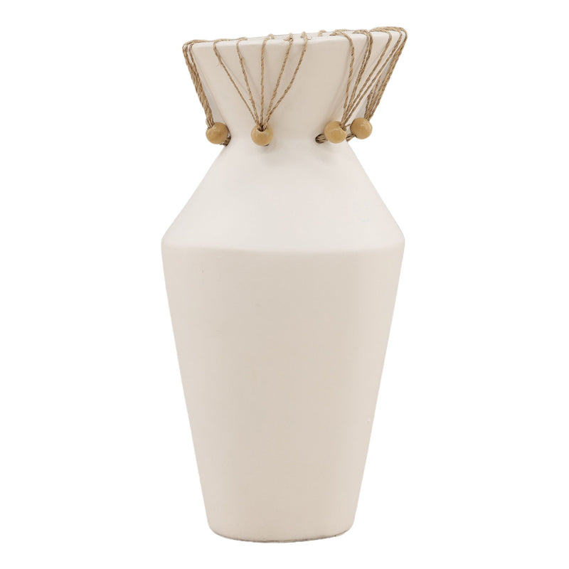 Tavi - Vase (Set of 2) - White And Natural