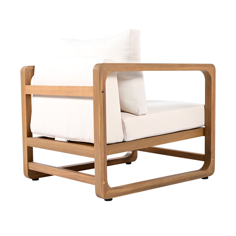 Outdoor Lounge Chair With Oversized Cushion Set For Patio - R&R Furniture Gallery (Fountain Valley, CA)