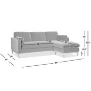 Knox - Modern Farmhouse Reversible Chaise Sectional Sofa - R&R Furniture Gallery (Fountain Valley, CA)