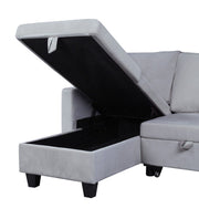 Nova - Reversible Sleeper Sectional Sofa With Storage Chaise - R&R Furniture Gallery (Fountain Valley, CA)