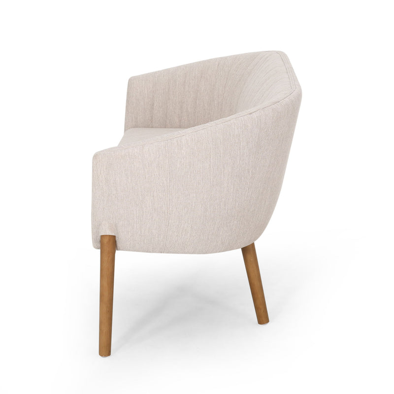 Mid Century Modern Loveseat With Channel Stitched Backrest - R&R Furniture Gallery (Fountain Valley, CA)