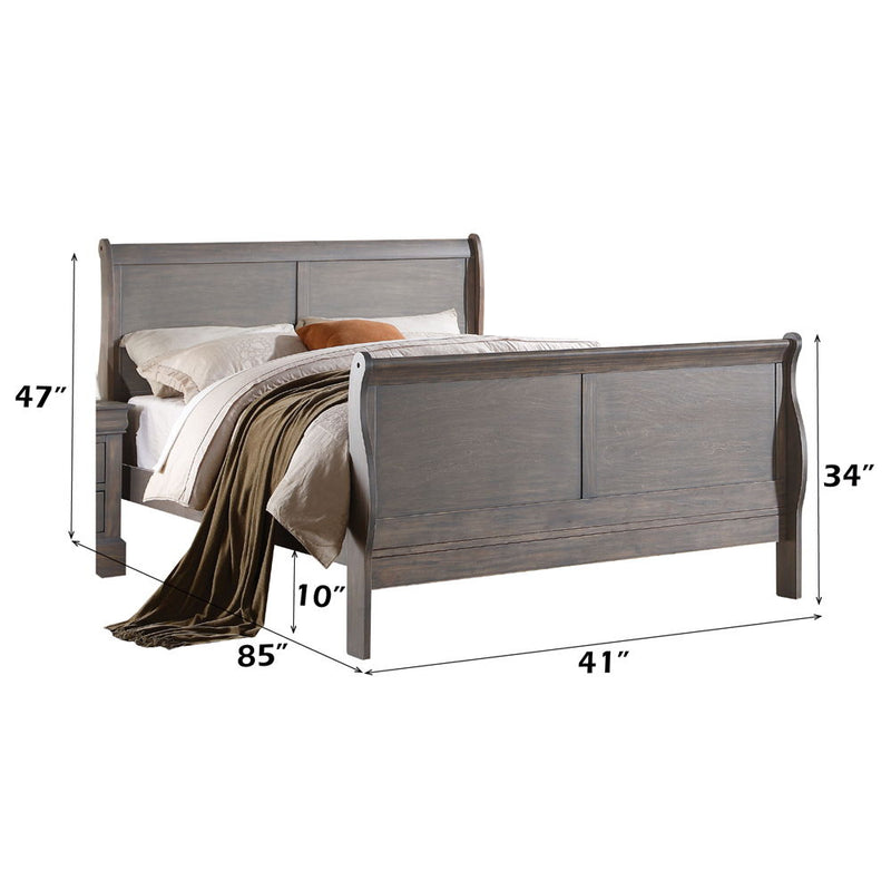 Louis Philippe III - Bed (FB 34"H) - R&R Furniture Gallery (Fountain Valley, CA)