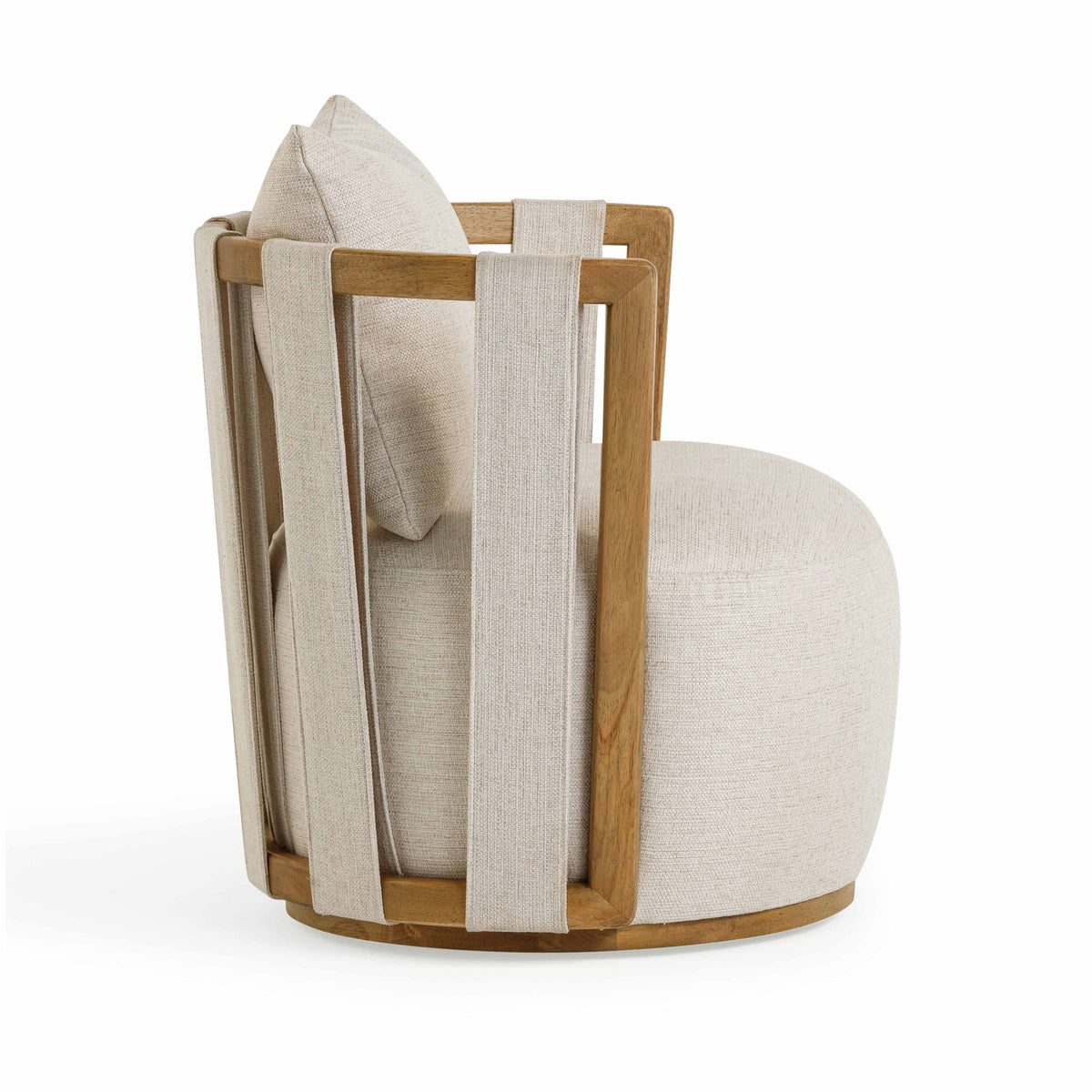 Paolo - Textured Weave Swivel Chair - R&R Furniture Gallery (Fountain Valley, CA)