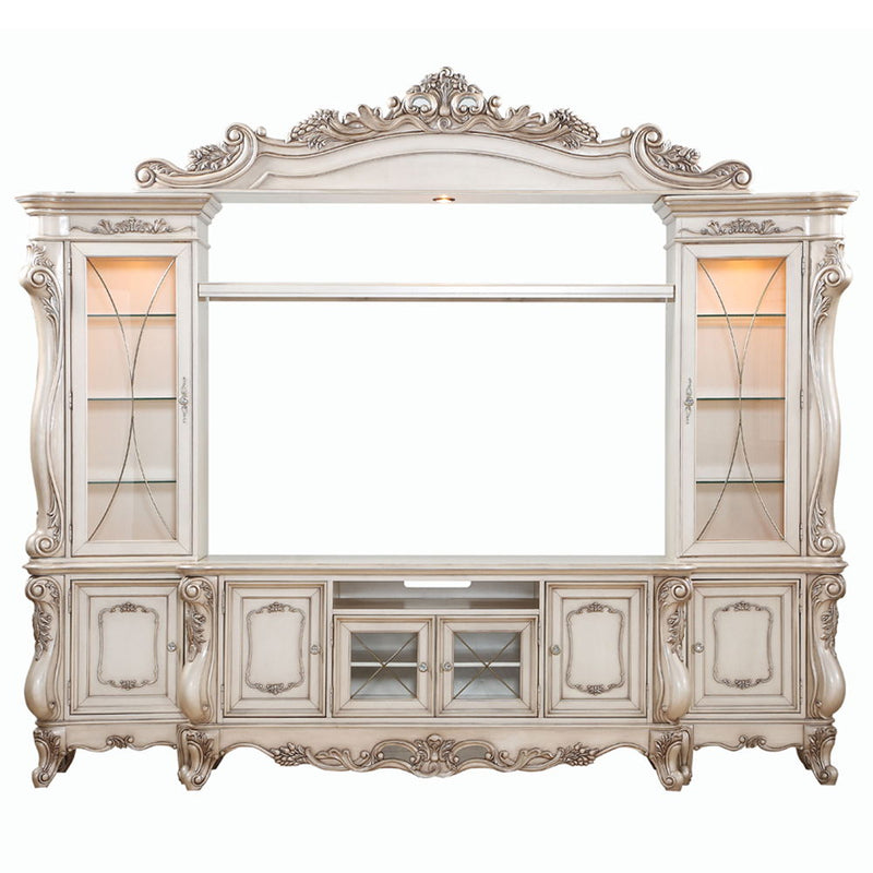 Gorsedd - Entertainment Center - Golden Ivory - R&R Furniture Gallery (Fountain Valley, CA)