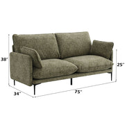 Dalton - Sofa With 2 Pillows - Green - R&R Furniture Gallery (Fountain Valley, CA)