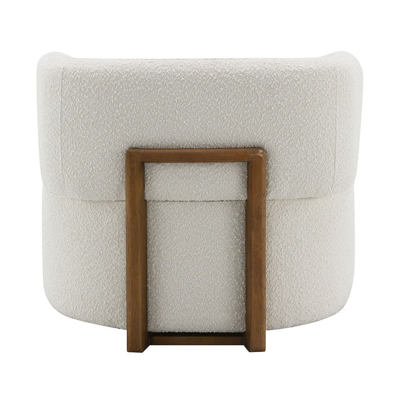 Darius - Accent Chair With Pillow - Beige Boucle - R&R Furniture Gallery (Fountain Valley, CA)