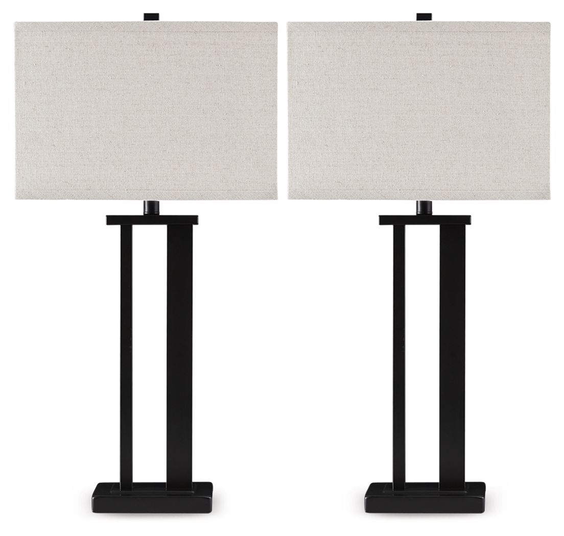 Aniela - Metal Table Lamp Set - R&R Furniture Gallery (Fountain Valley, CA)