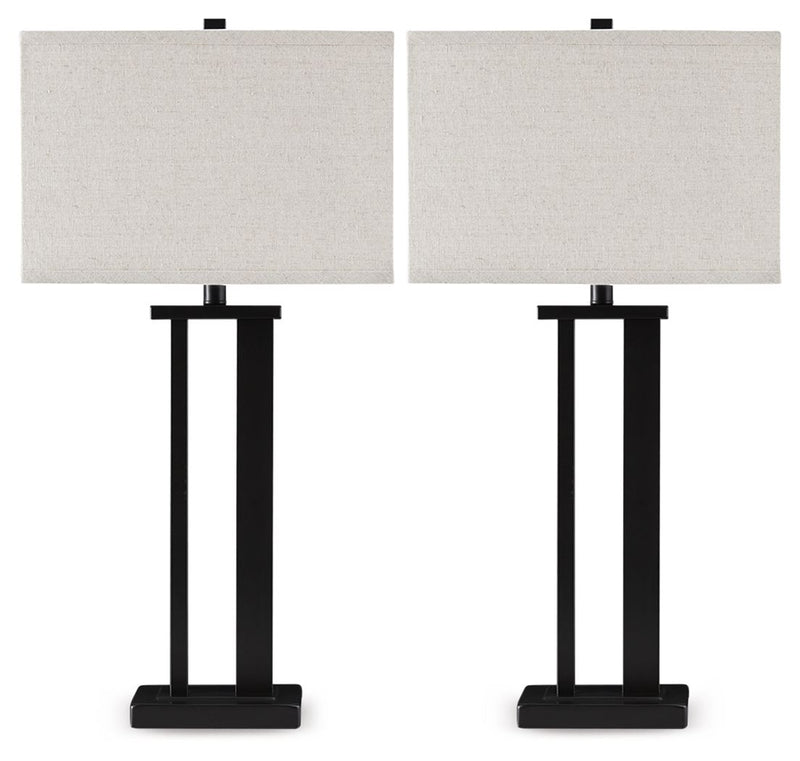 Aniela - Metal Table Lamp Set - R&R Furniture Gallery (Fountain Valley, CA)