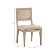 Modern Armless Dining Chair With Cane Back (Set of 2) - R&R Furniture Gallery (Fountain Valley, CA)