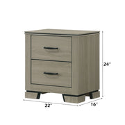 Joanna - Nightstand - Weathered Gray - R&R Furniture Gallery (Fountain Valley, CA)