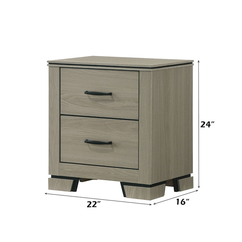 Joanna - Nightstand - Weathered Gray - R&R Furniture Gallery (Fountain Valley, CA)