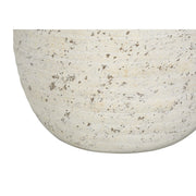 Cream concrete table lamp by 8th Street, modern lighting with a sleek, minimalist design and warm illumination.