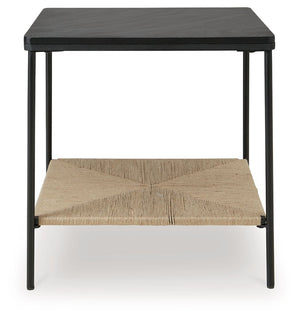 Minrich - Accent Table - Black / Natural - R&R Furniture Gallery (Fountain Valley, CA)