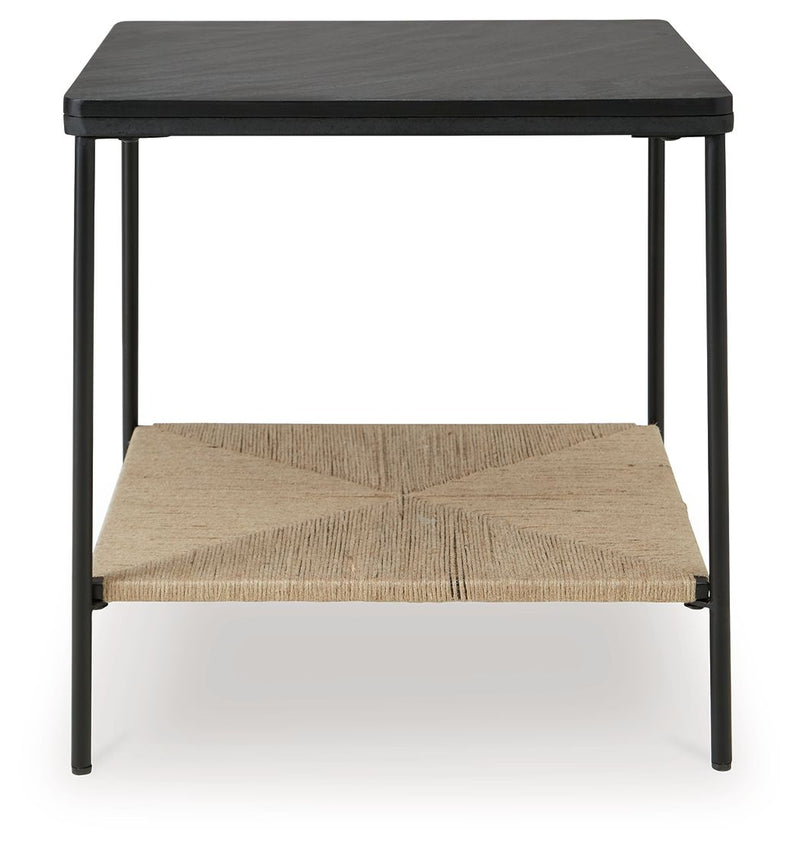 Minrich - Accent Table - Black / Natural - R&R Furniture Gallery (Fountain Valley, CA)