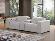 1208 - Dual Power Reclining Console Loveseat - R&R Furniture Gallery (Fountain Valley, CA)