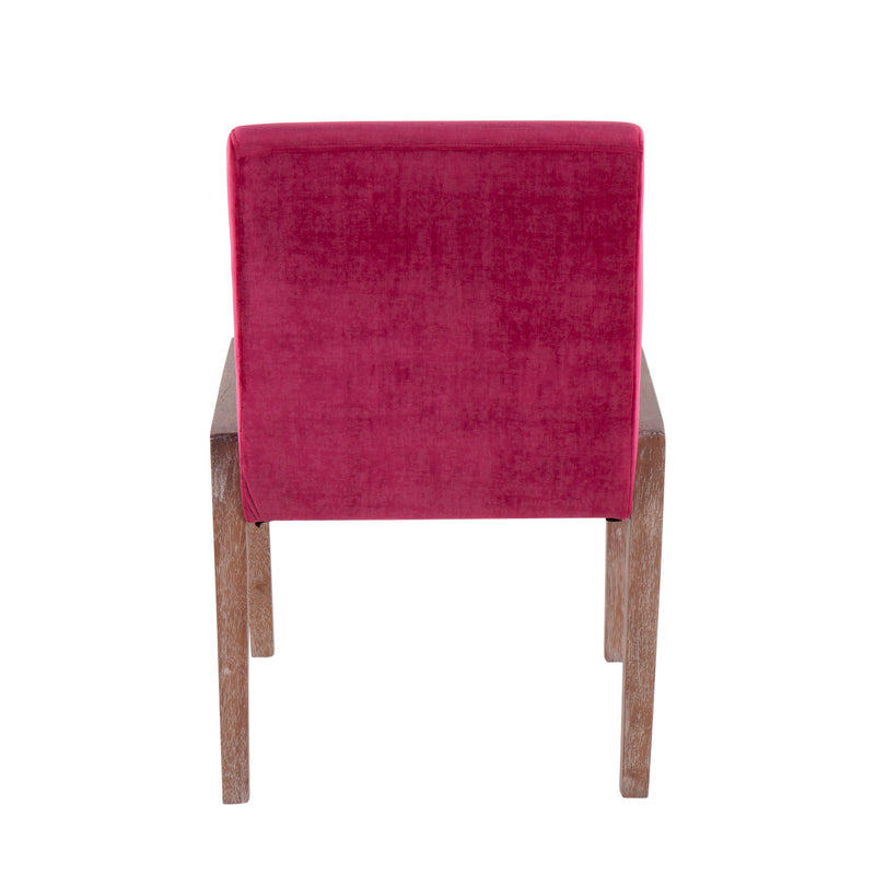 Set of two Lumi Source Carmen contemporary chairs with sleek modern design and neutral upholstery, perfect for stylish living spaces.