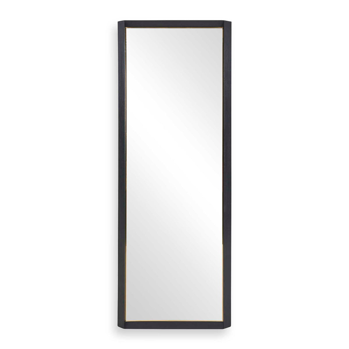 Stenton - Tall Wooden Mirror - Black