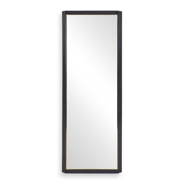 Stenton - Tall Wooden Mirror - Black