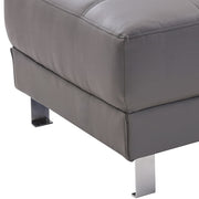 Contemporary upholstered ottoman by Glory Furniture, stylish living room accessory with soft fabric and modern design.