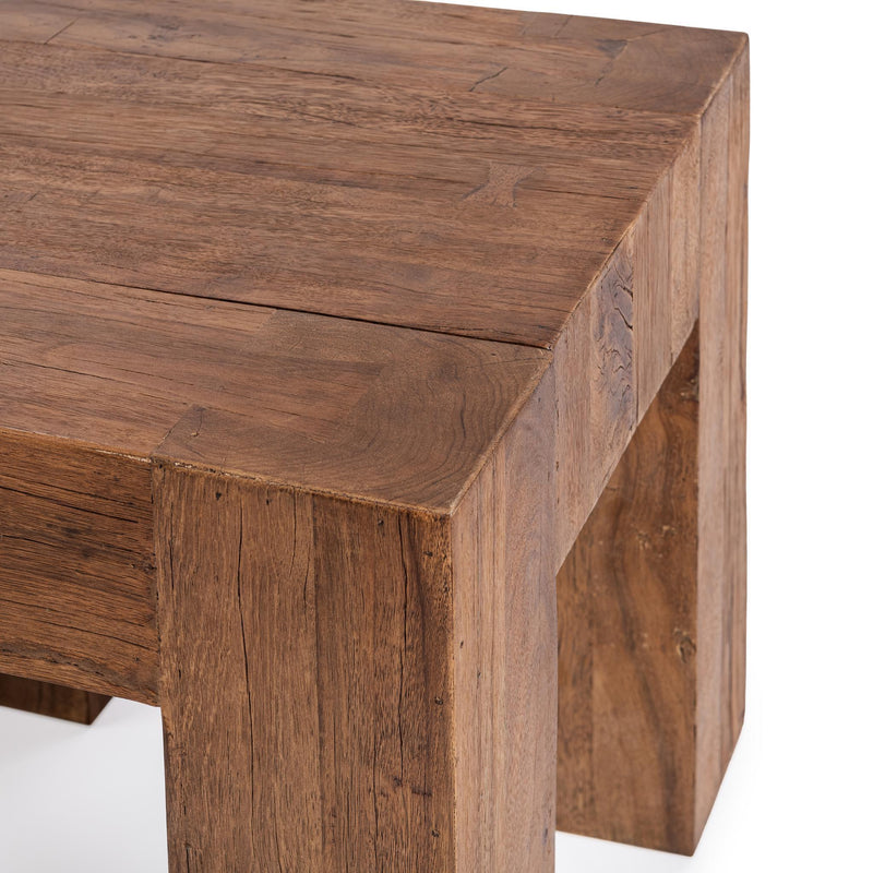 Classic Home Montera coffee table with a sleek wooden surface and modern design, perfect for living room decor.