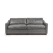 Classic Home Aspen stationary sofa with plush fabric upholstery and wide armrests, stylish living room furniture.