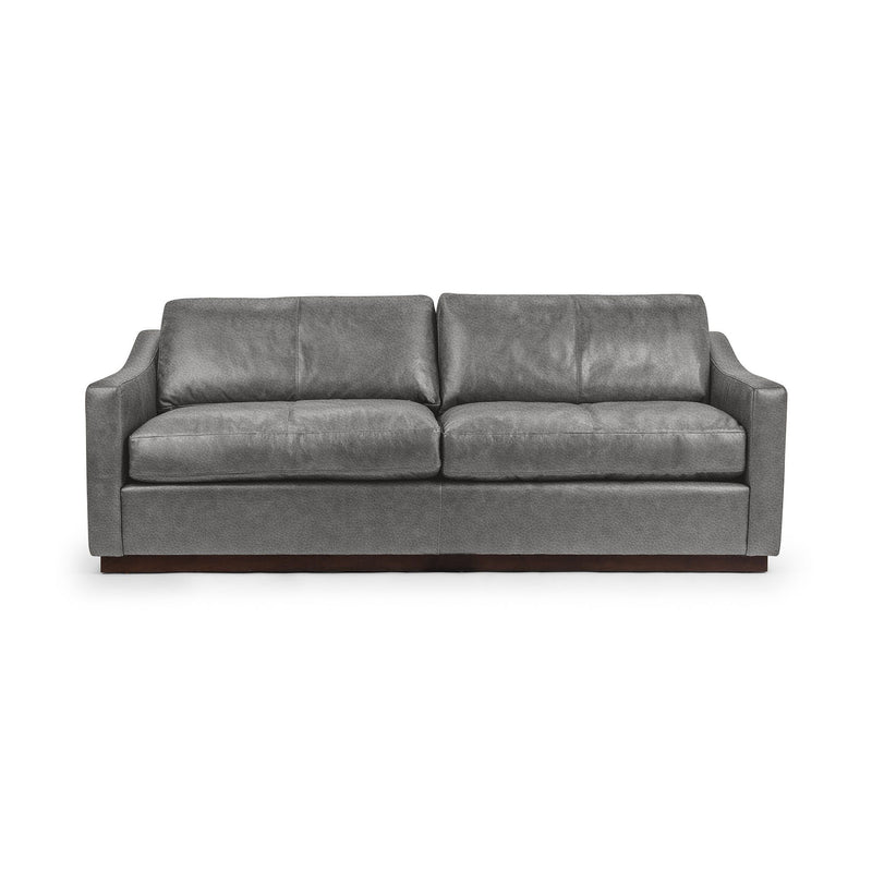 Classic Home Aspen stationary sofa with plush fabric upholstery and wide armrests, stylish living room furniture.