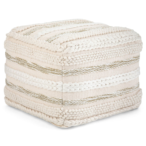 Sommer - Handcrafted Square Pouf - R&R Furniture Gallery (Fountain Valley, CA)