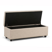 Hamilton - Upholstered Storage Ottoman - R&R Furniture Gallery (Fountain Valley, CA)