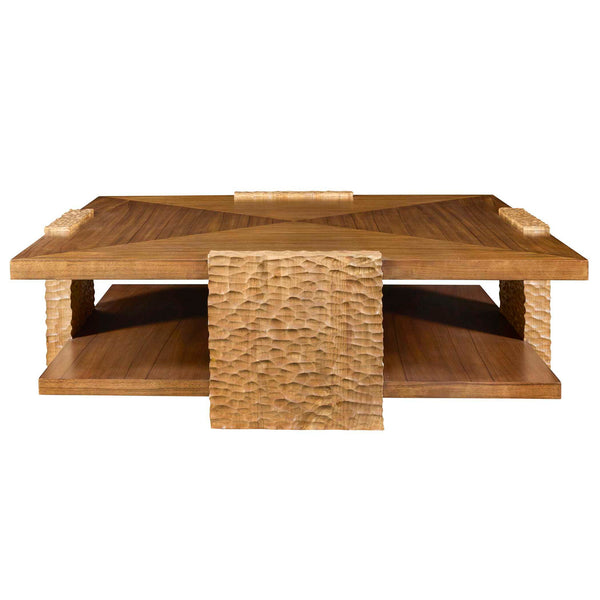 Hewned Joist - Coffee Table - Dark Brown