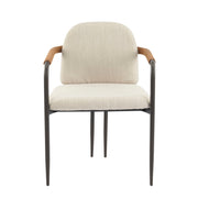 Modern Dining Chair Set With Durable Iron Frame And Comfortable Fabric Upholstery - R&R Furniture Gallery (Fountain Valley, CA)