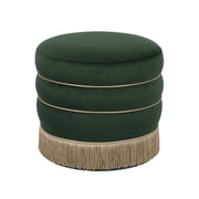 Lakka - Velvet Ottoman - R&R Furniture Gallery (Fountain Valley, CA)