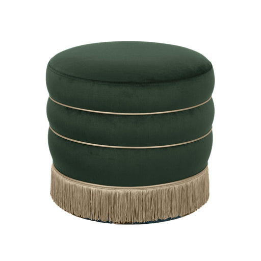 Lakka - Velvet Ottoman - R&R Furniture Gallery (Fountain Valley, CA)