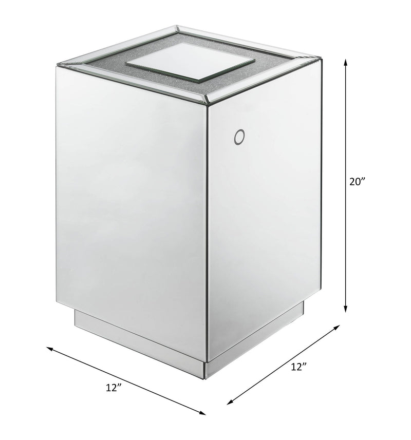 Nowles - Accent Table With LED - Faux Stones - R&R Furniture Gallery (Fountain Valley, CA)