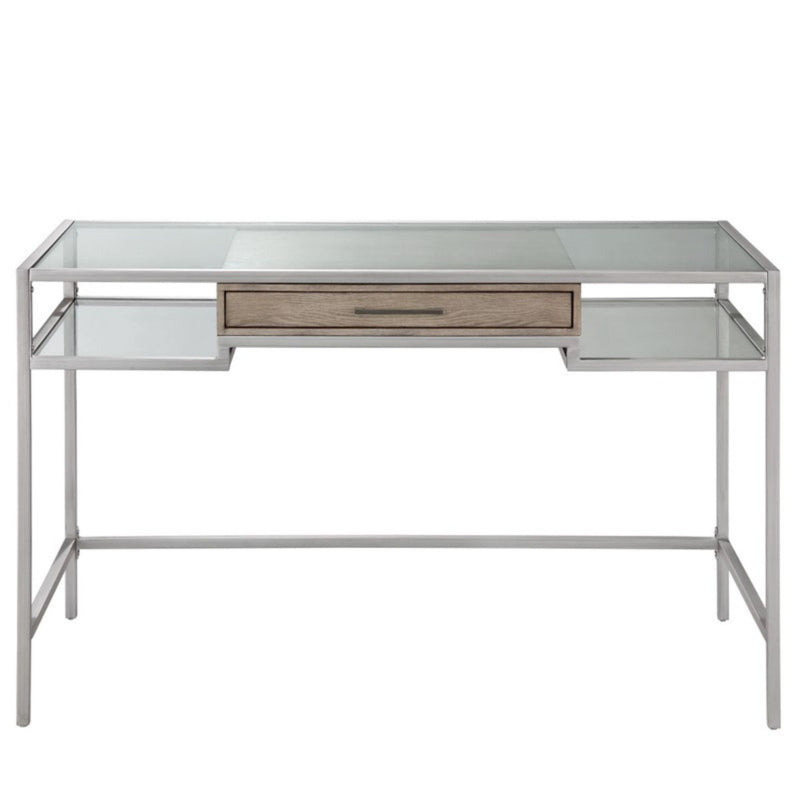 Adela - Writing Desk - Antique Silver - R&R Furniture Gallery (Fountain Valley, CA)
