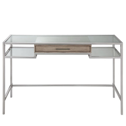 Adela - Writing Desk - Antique Silver - R&R Furniture Gallery (Fountain Valley, CA)