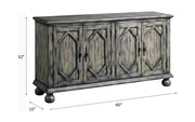 Pavan - Console Cabinet - Rustic Gray - R&R Furniture Gallery (Fountain Valley, CA)