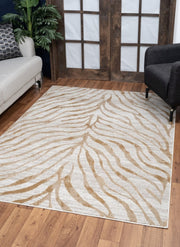 Elegance - 5'3" X 7'3" Area Rug - Gold - R&R Furniture Gallery (Fountain Valley, CA)
