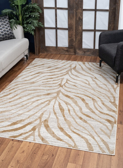 Elegance - 5'3" X 7'3" Area Rug - Gold - R&R Furniture Gallery (Fountain Valley, CA)