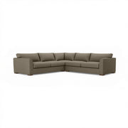 Classic Home Bryson 3-piece ElPaso stationary sectional sofa with plush cushions and modern design, shown in a living room setting.