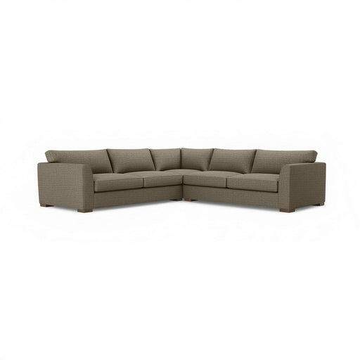 Classic Home Bryson 3-piece ElPaso stationary sectional sofa with plush cushions and modern design, shown in a living room setting.